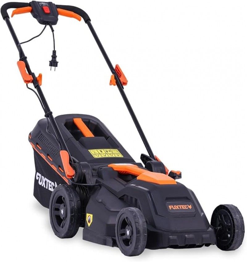 Elektro Rasenmäher mit Kabel Elektromäher mit 38 cm Schnittbreite 40 L Grasfangkorb 12 kg Leichtgewi – Thumbnail 6