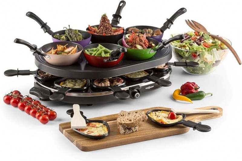 Woklette Mini-Wok Raclettegrill Tischgrill Partygrill Leistung: 1200 Watt stufenlos regulierbare Tem