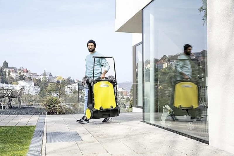 Kehrmaschine Bodenreinigungsgerät für den Außenbereich manuell Hof Wege Einfahrten Gehwege 3000 m² – 4