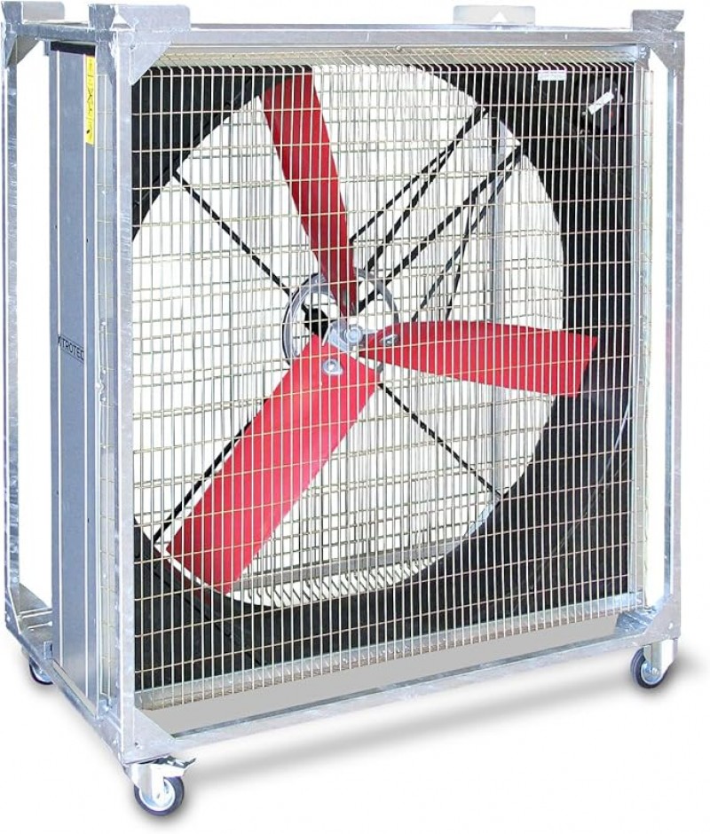 Ventilator gewerblich Windmaschine Wurfweite 138 m 45.600 m³/h 72 x 139,5 x 162,5 cm Ventilator