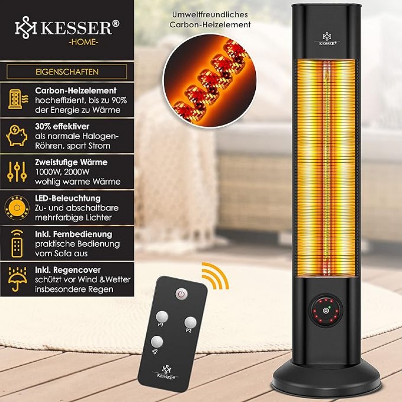 Zeltheizung Standheizstrahler Infrarot Stand Heizstrahler Wärmestrahler Terrasse Infrarotstrahler Tu – 3