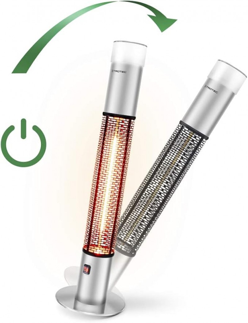 Infrarotheizung Standgerät IRS 1500 E – Heizleistung 1500 W – Heizstrahler Infrarotstrahler Außen-un – 5