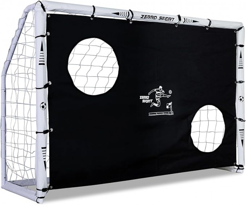 Fußballtor 180 x 60 x 120 cm Torwand für Erwachsene und Kinder Fußballtorwand mit Bällen zum Spielen – 4