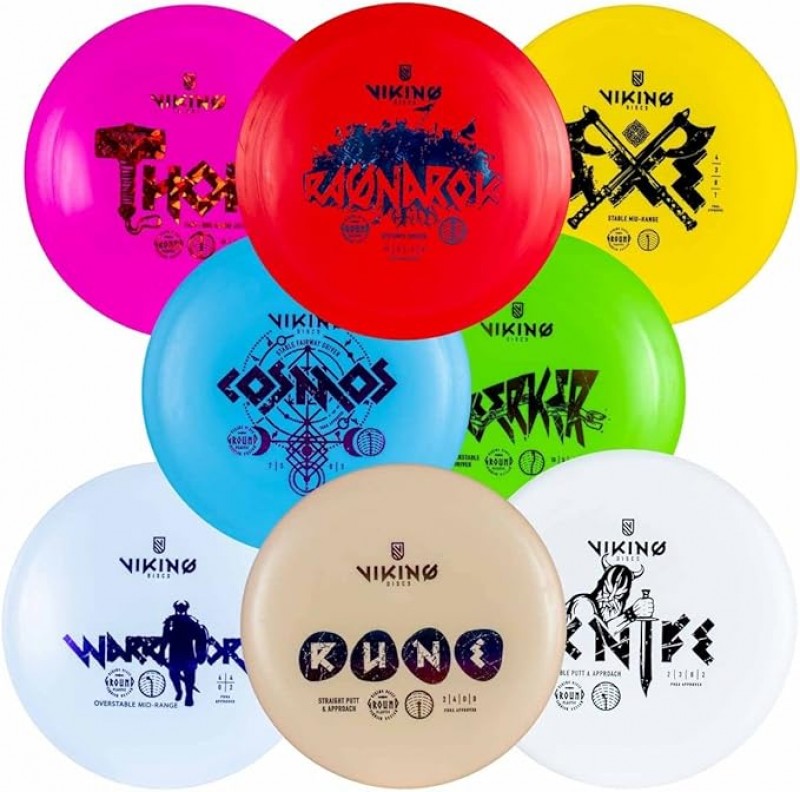 Frisbee-Scheiben 8 Stück Disc Golf Set  PDGA zugelassen Funsport im Freien für Erwachsene und Kinder