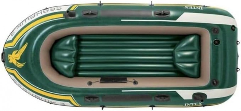 Schlauchboot Paddelboot mit Padel + Luftpumpe 295 x 137 x 43 cm Traglast 360 kg – Boot – 2