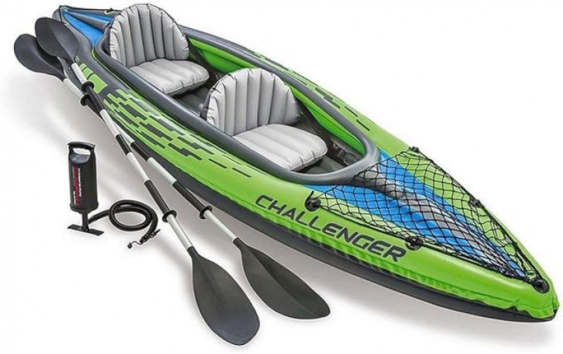 2er Kajak Schlauchboot Boot aufblasbares Kajak 351 x 76 x 38 cm – 3-teilig Campingurlaub
