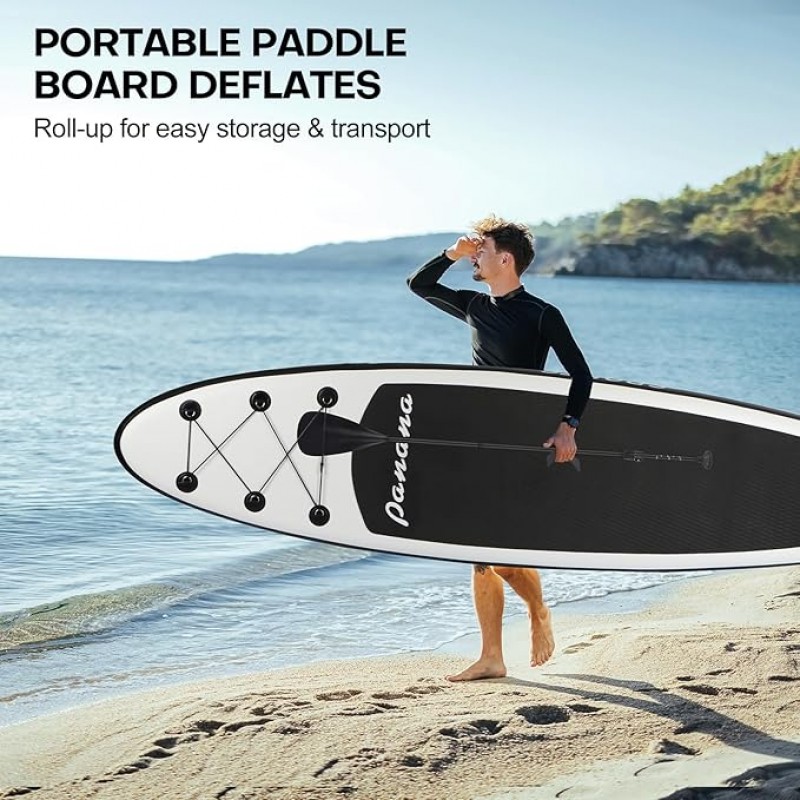 Surfbrett Panana aufblasbares Stand Up Paddle Board mit Premium SUP Board Zubehör Surfboard Surfing  – Thumbnail 6