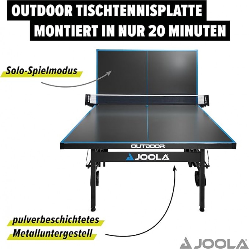 Tischtennisplatte inkl. Schläger + Bälle Tischtennisplatten klappbar Tischtennisplatte für draußen + – Thumbnail 6