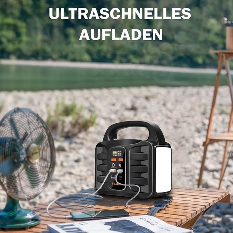 Handyladegerät tragbare Powerstation Solargenerator Ladegerät Stromgenerator Stromquelle 99Wh SBAOH – 2