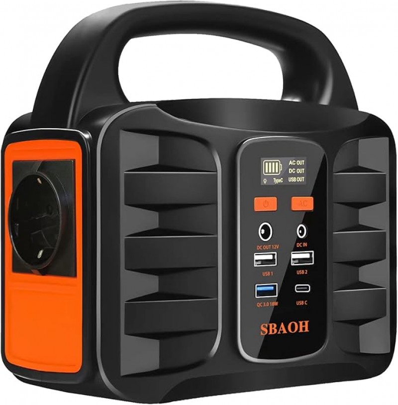 Handyladegerät 200 W tragbare Powerstation Solargenerator Ladegerät Stromgenerator Stromquelle 194Wh – 2