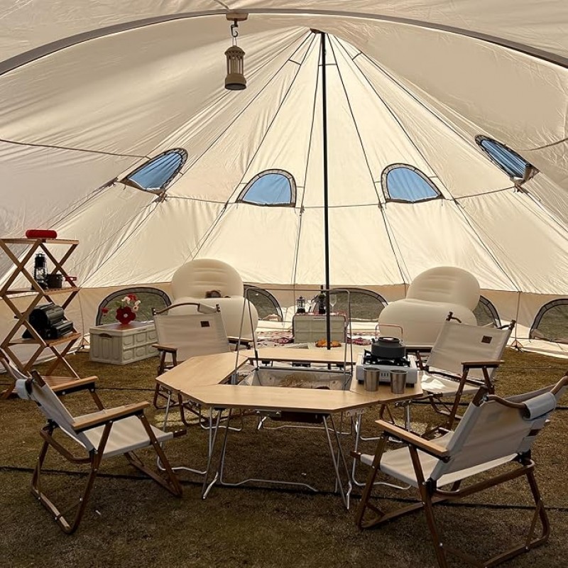 Campingzelt Großraumzelt 8-12-Personen-Familienzelte Gruppenzelt mit Regenschutz Kabinenzelte Musikf – 5