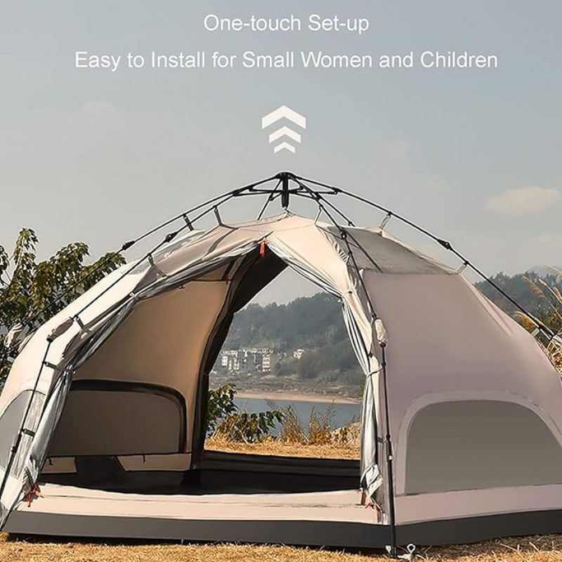 Pilzzelt Glamping-Zelt Campingzelt Jurte Glamping-Jurte 4 Jahreszeiten wasserdichtes 6-8 Personen lu – 2