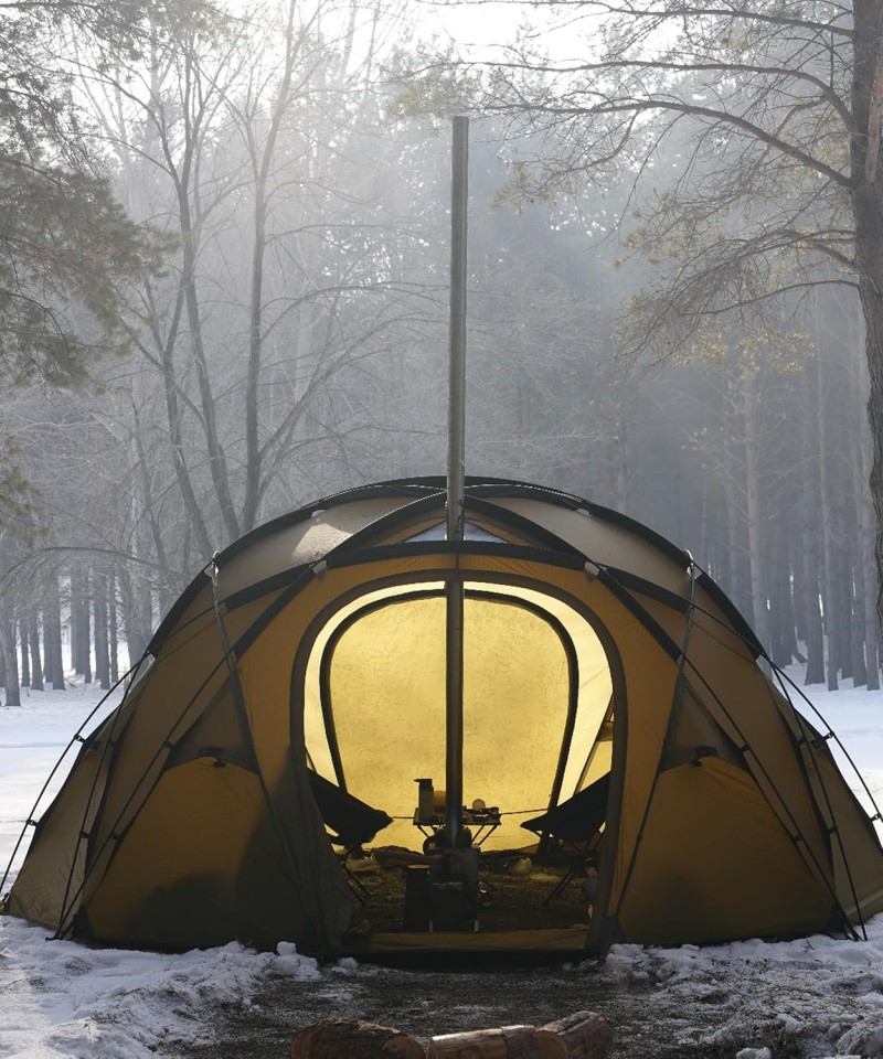 Kuppelzelt 4 Personen Campingzelt Familiencamping Familienzelt Winterzelt wasserdicht 3000 mm 4 Jahr – Thumbnail 7