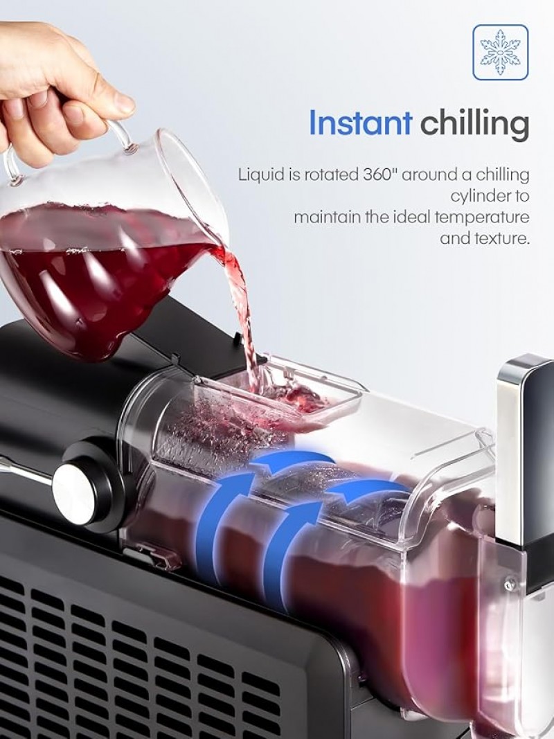 Slush Maschine 2L Slush Cocktail für Zuhause keine Eiswürfel erforderlich Selbstreinigend 5-in-1 mit – 2