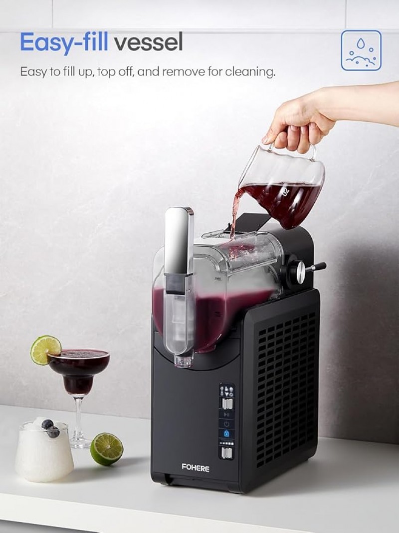 Slush Maschine 2L Slush Cocktail für Zuhause keine Eiswürfel erforderlich Selbstreinigend 5-in-1 mit – 4
