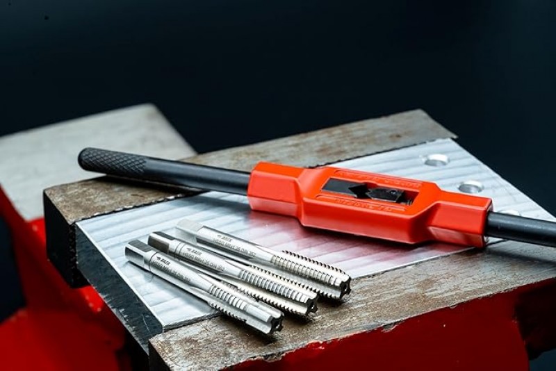 Gewindebohrer Gewindeschneider Gewindewerkzeug Schneideisensatz M3 – M12 HSS Handgewindebohrer – 3
