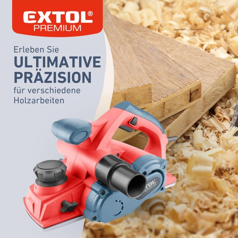Elektrohobel Hobelmaschine Handhobel Premium 1000 WI mit 110 mm Hobelbreite und bis zu 3 mm Einspann – Thumbnail 6