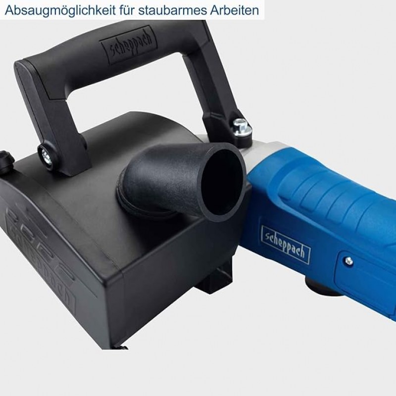 Bürstenschleifer Satiniermaschine Schleifgerät mit Messingdrahtbürste Softstart 1300 Watt 100 mm Bür – 5