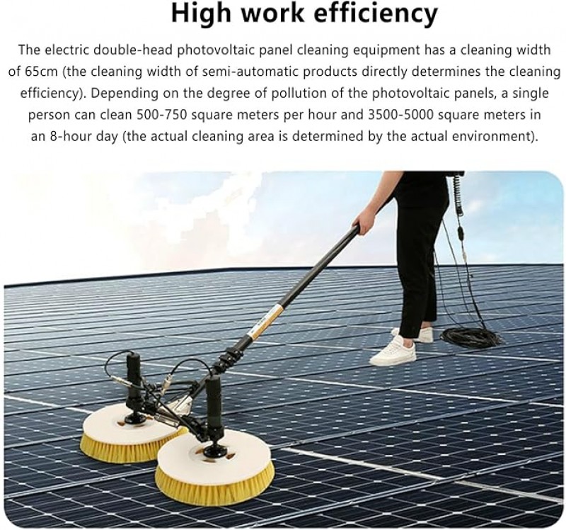Reinigungsgerät Solarmodule Photovoltaikanlagen Reinigung großer Flächen wassersparendes Design Wass – 3