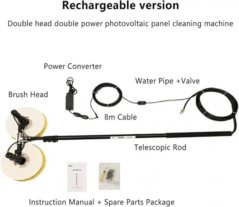 Reinigungsgerät Solarmodule Photovoltaikanlagen Reinigung großer Flächen wassersparendes Design Wass – Thumbnail 6