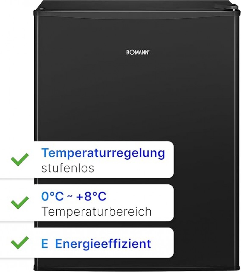 Mini-Kühlschrank 58 L 450x450x632 230 V kleiner Getränkekühlschrank Campingkühlschrank Glasablag – 4