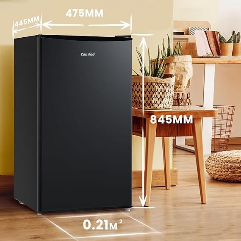 Kühlschrank 230 V mit Gefrierfach 80 L Tischkühlschrank Mini-Kühlschrank Obst- und Gemüsefach 84,5 c – 4