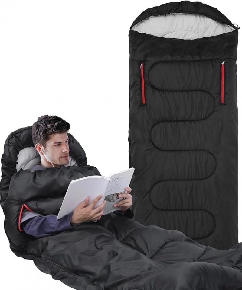 Schlafsack 3-4 Jahreszeiten Deckenschlafsack – 220 x 84 cm wasserdichter leichter Deckenschlafsack f