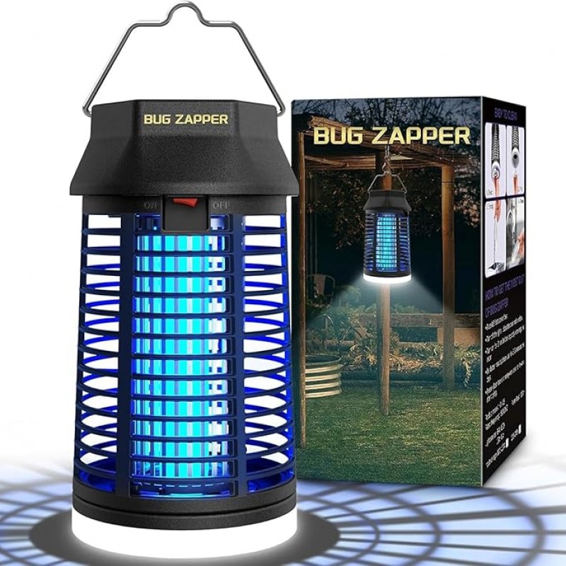 Elektrischer Insektenvernichter Fliegenfalle Mückenlampe mit LED-Licht wasserdicht elektrischer Mück