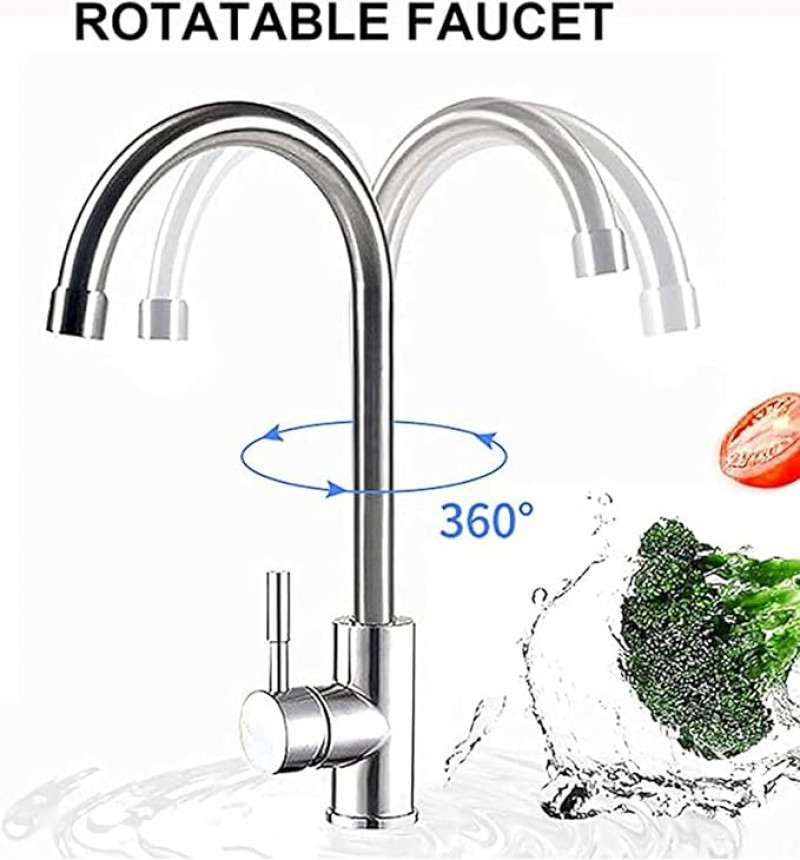 Outdoorspüle Edelstahl Camping Spüle Küchenspüle inkl. Armaturen 1 Becken mobile Spüle Gartenspüle S – Thumbnail 6