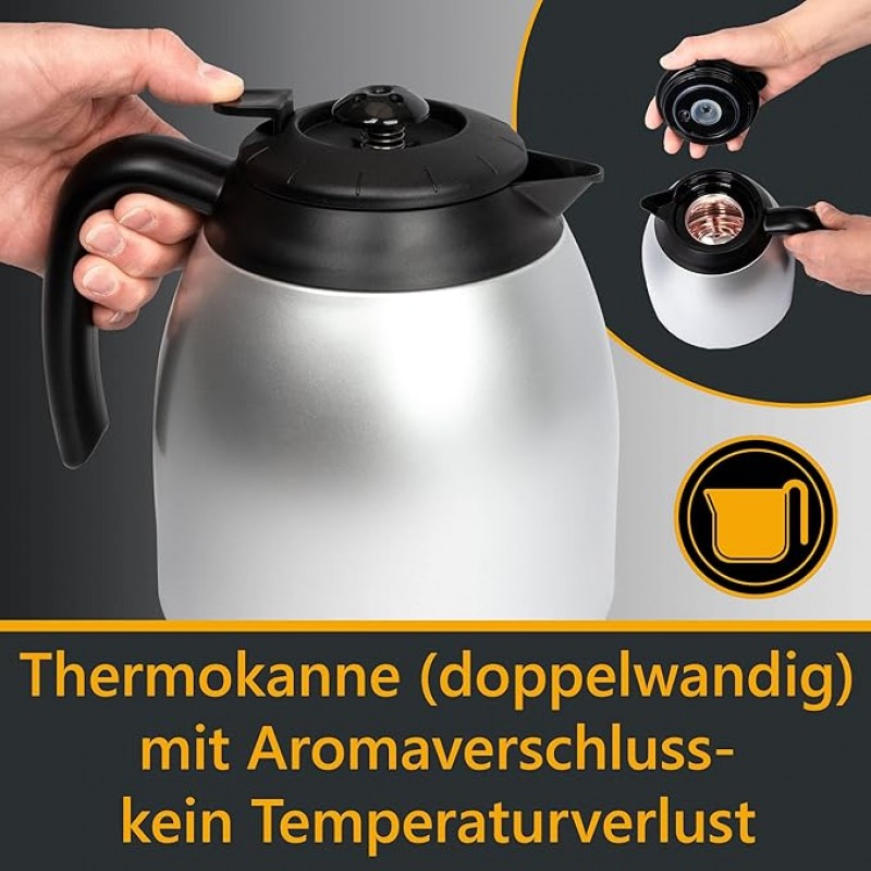 Camping Kaffeemaschine mit Thermoskanne | Kaffeevollautomat für 8-10 Tassen | Filterkaffee | Tropf-S – 3