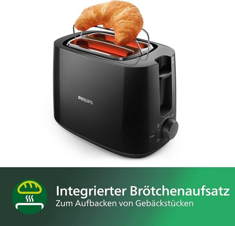Camping Toaster Frühstück 2 Toastschlitze 8 Stufen Brötchenaufsatz Auftaufunktion Liftfunktion Absch – 4