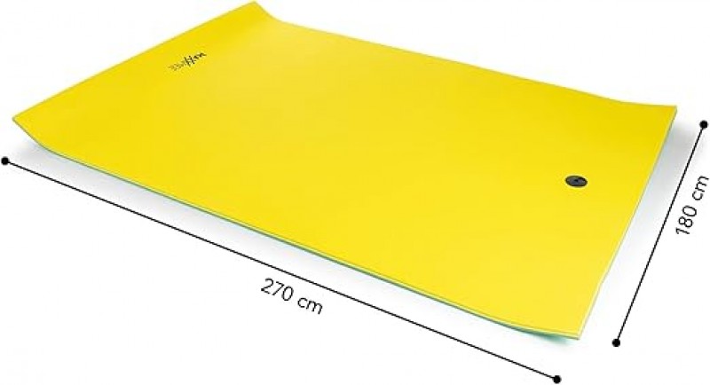 Schwimmmatte Wassermatte Strandmatte XXL 270 x 180 cm ohne aufblasen für auf oder an dem Wasser | be – 5