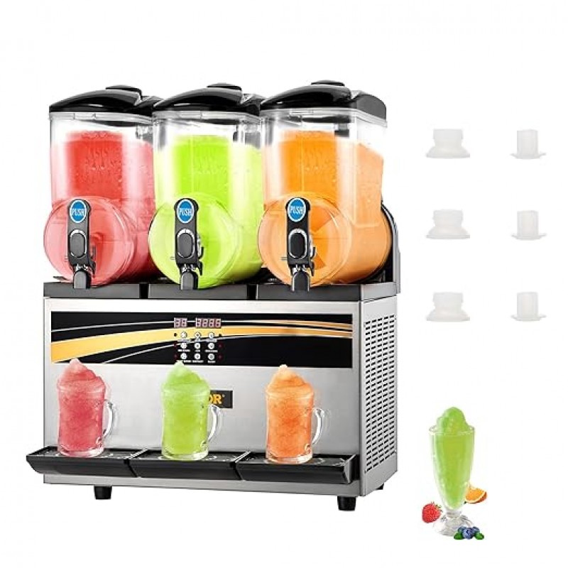 Slush Eis Maschine Speiseeis Wassereis 3 Geschmacksrichtungen 3 x 15 l Slusheismaschine – 2