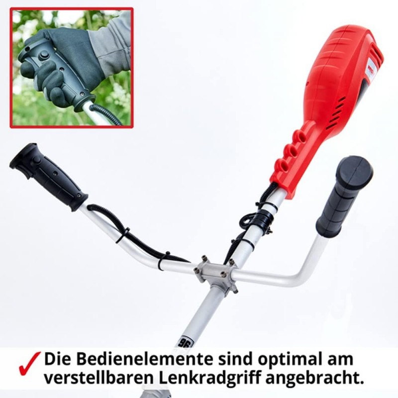 Rasentrimmer Freischneider Kantenschneider Motorsense Elektro-Rasentrimmer 1400 Watt elektrisch – Thumbnail 7