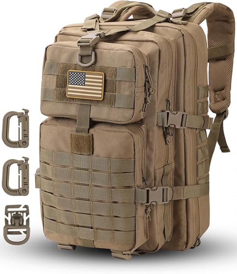 Trekkingrucksack 40 L Militärischer Taktischer Rucksack US Cooper Rucksack Army Assault Pack 3-Tage
