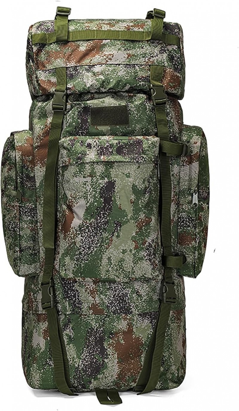 Bergsteigerrucksack 120 L mit extra großem Innenraum wasserdichter Militärrucksack mit Regenschutz – 2