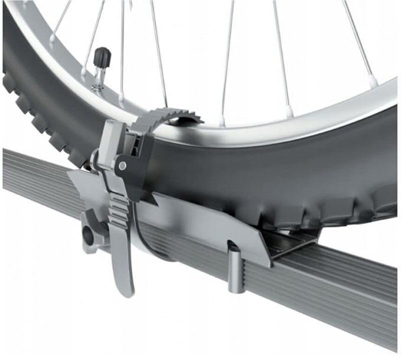 2 Stück Fahrradträger Dachträger Profilschiene Relingträger Halter abschließbar Grundträger XXL – 3