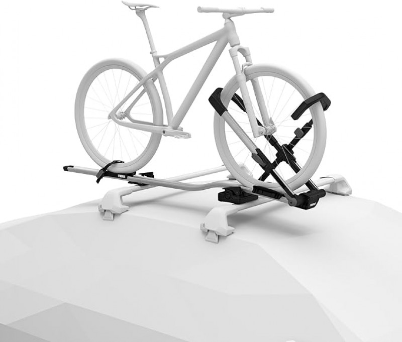 2 Stück Fahrradträger Dachträger für E-BIKES Fahrräderhalter Fahrradhalter Thule Upride, Schwarz/Sil – 2