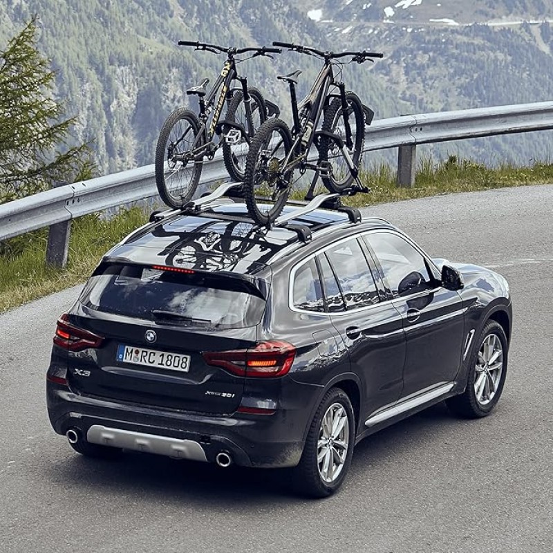 2 Stück Fahrradträger Dachträger für E-BIKES Fahrräderhalter Fahrradhalter Thule Upride, Schwarz/Sil – 4