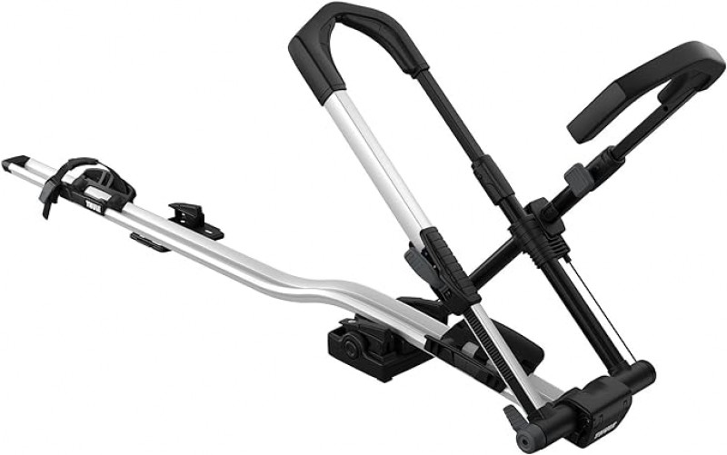 2 Stück Fahrradträger Dachträger für E-BIKES Fahrräderhalter Fahrradhalter Thule Upride, Schwarz/Sil
