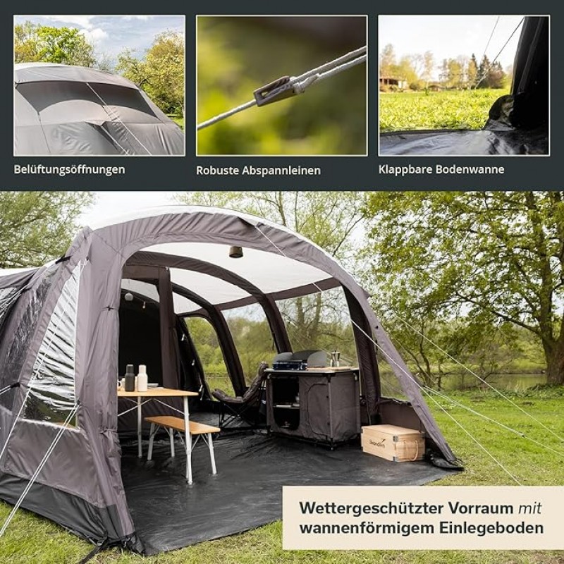 Aufblasbares Zelt Luftzelt Aufblaszelt Familienzelt für 6 Personen mit/ohne Sleeper-Technologie 4000 – 5