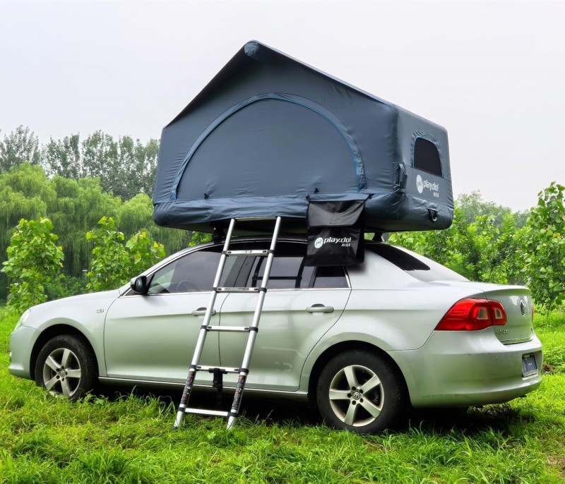 Dachzelt aufblasbar Auto 2 Personen Autodachzelt Campingzelt einfacher Aufbau Outdoor Glamping – 3