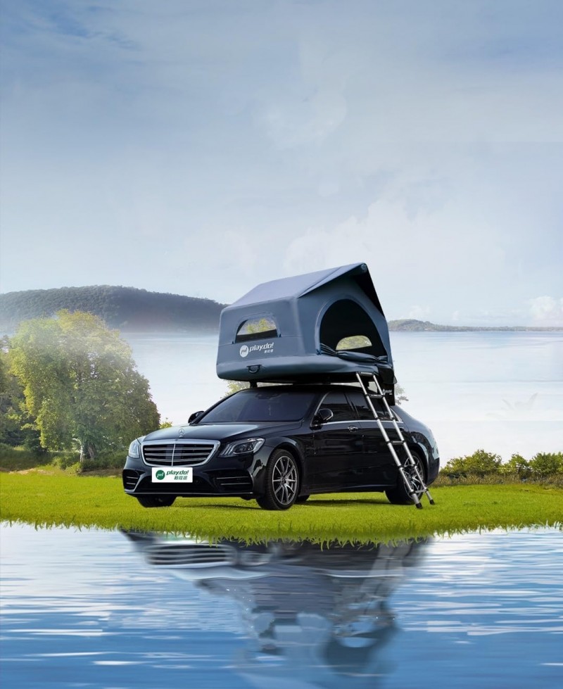 Dachzelt aufblasbar Auto 2 Personen Autodachzelt Campingzelt einfacher Aufbau Outdoor Glamping – Thumbnail 6