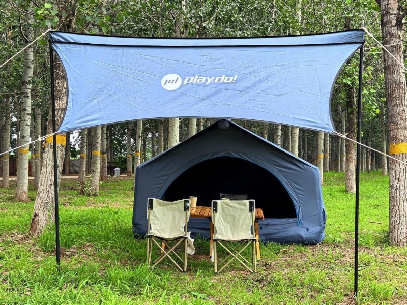 Dachzelt aufblasbar Auto 2 Personen Autodachzelt Campingzelt einfacher Aufbau Outdoor Glamping – Thumbnail 9