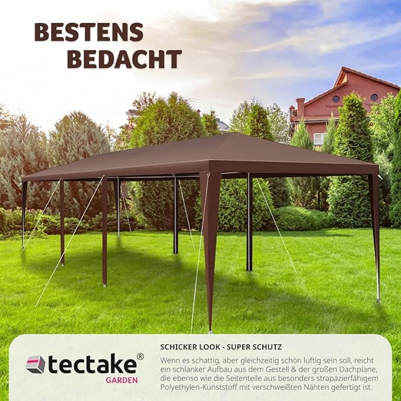Festivalpavillon Zelt Almhütte Verkaufsstand Partyzelt 3D-Design mit 6 Seitenteilen Terrasse Event-U – 4