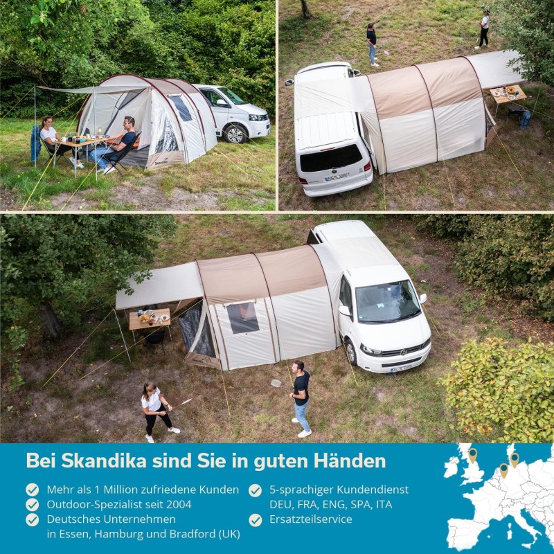 Busvorzelt Buszelt Bullizelt Minivanzelt Vorzelt Urlaub Campingzelt Winterzelt Camper Tramp – Thumbnail 8