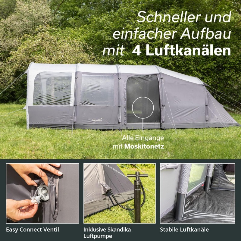 Luftzelt Aufblaszelt Zelt aufblasbar Familienzelt für 6 Personen 8700 x 5300 x 2200 mm Sleeper-Techn – 4