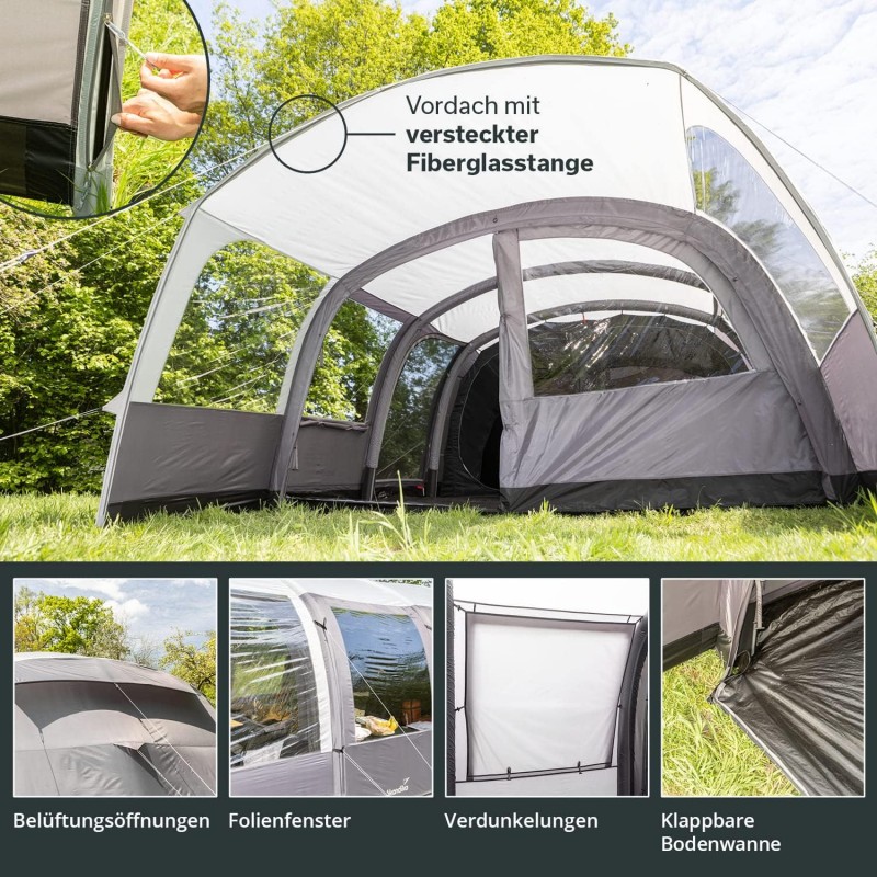 Luftzelt Aufblaszelt Zelt aufblasbar Familienzelt für 6 Personen 8700 x 5300 x 2200 mm Sleeper-Techn – 5