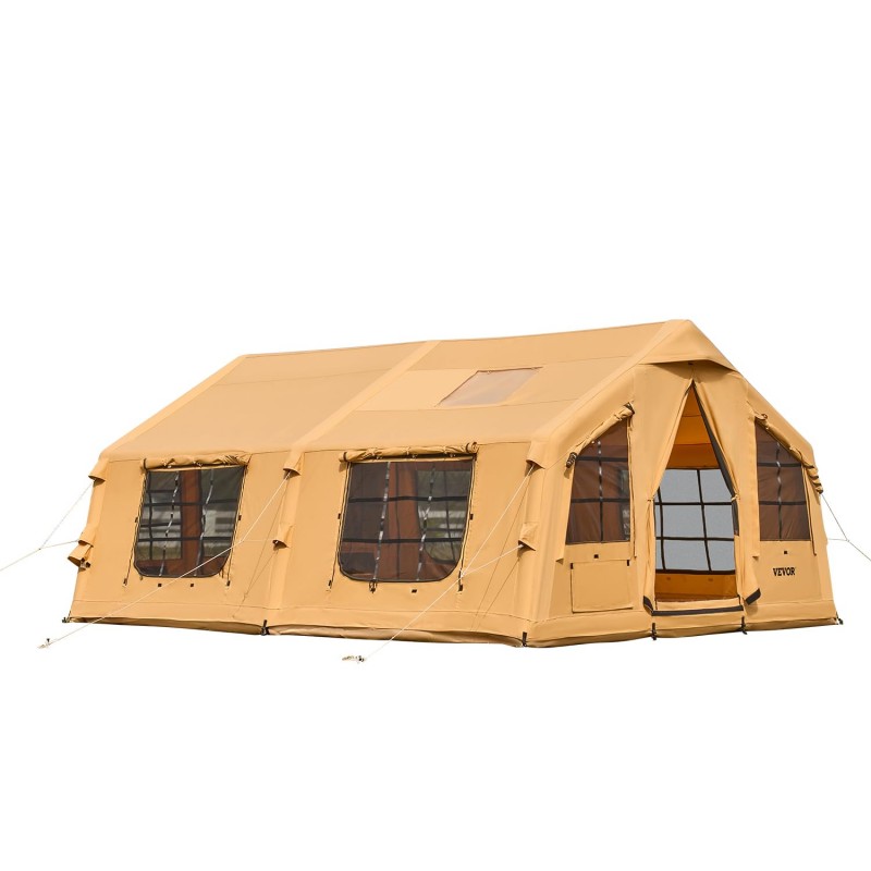 Glampingzelt aufblasbar aufblasbares Zelt für Camping 8-12 Personen mit Handpumpe 4,8 x 3,6 x 2,2 m  – Thumbnail 8