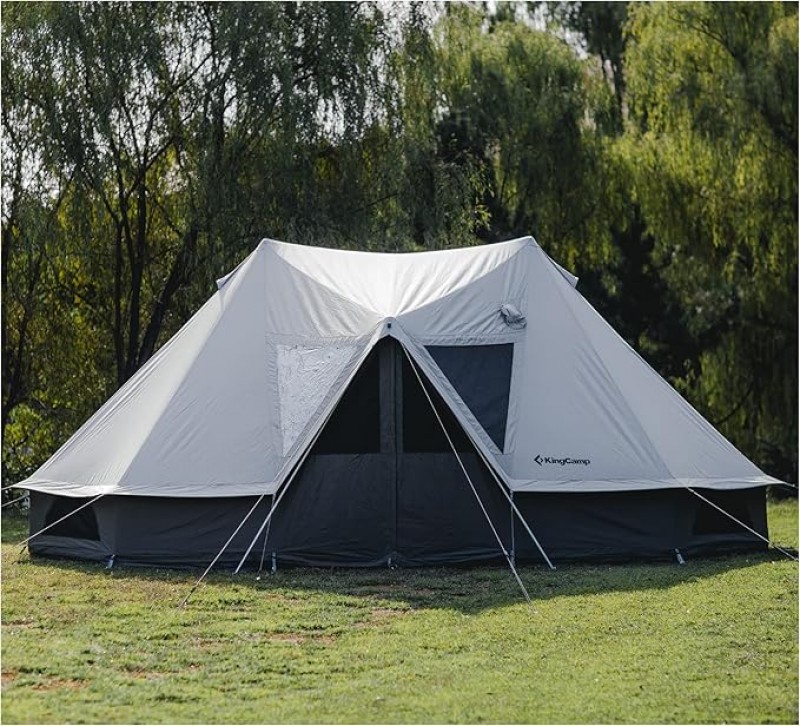 Glockenzelt Campingzelt Glampingzelt Festivalzelt 970 x 520 x 350 für 6-12 Personen reine Baumwolle 